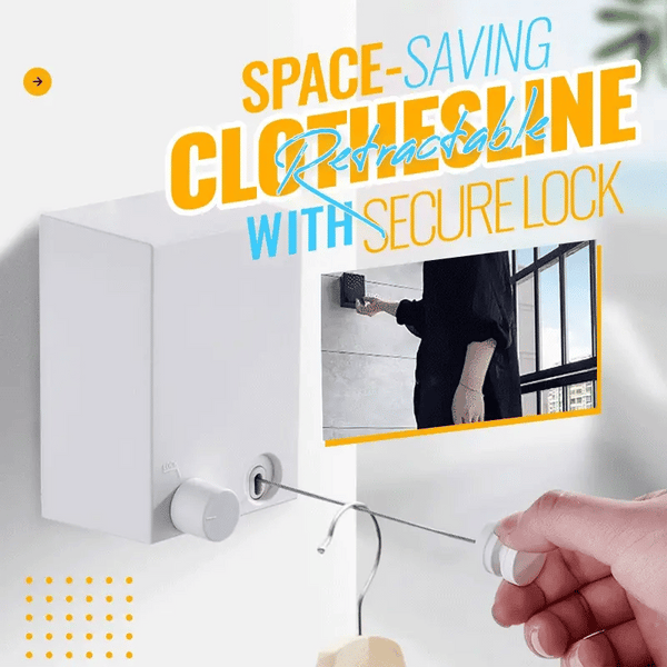 Retractable Indoor Clothesline – Extends to 4.2 m