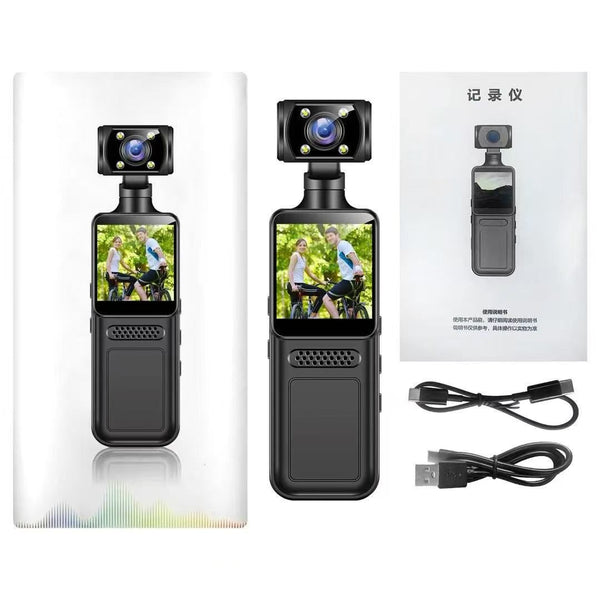 Mini 1080P Vlog Camera with Rotating Lens & 2" Screen