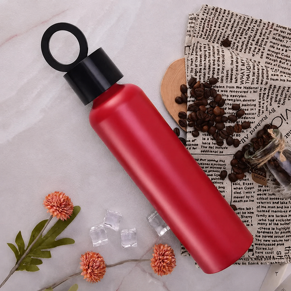 Insulated Water Bottle with Phone Holder Lid