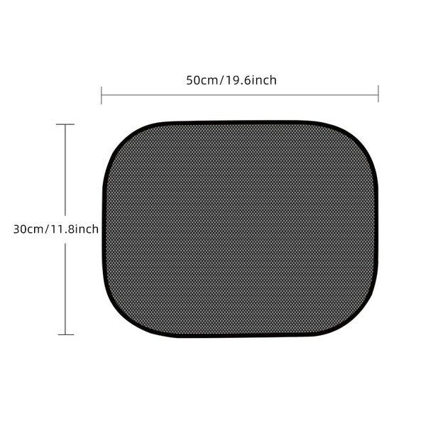 Retractable Windshield Sunshade – Electrostatic, No Suction Cups