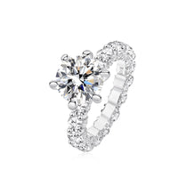 Damilla 4 Carat Moissanite Ring in s925 Sterling Silver