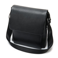 Cowhide Men's Shoulder Bag, Casual Cowhide Flap-Style Shoulder Bag for Men, Trendy and Versatile Commuter Crossbody Bag
