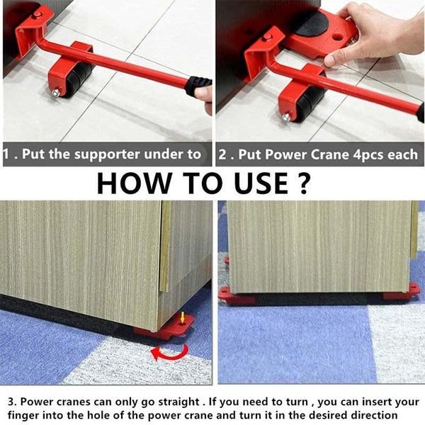Heavy-Duty Furniture Lifter & Mover Set – Up to 150 kg