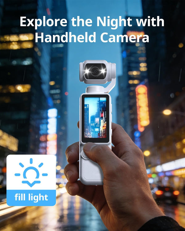 4K Handheld Gimbal Vlog Camera with 2" Screen