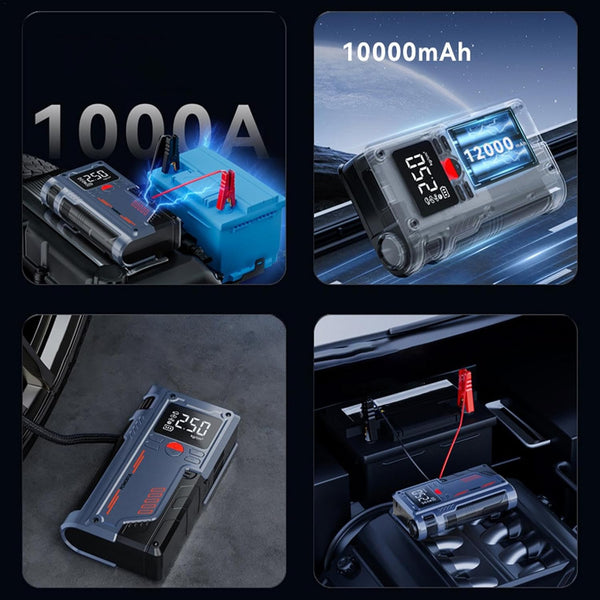 Car Jump Starter with Digital Display & LED Torch