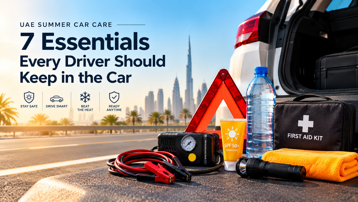 UAE Summer Car Care: 7 Essentials Every Driver Should Keep in the Car