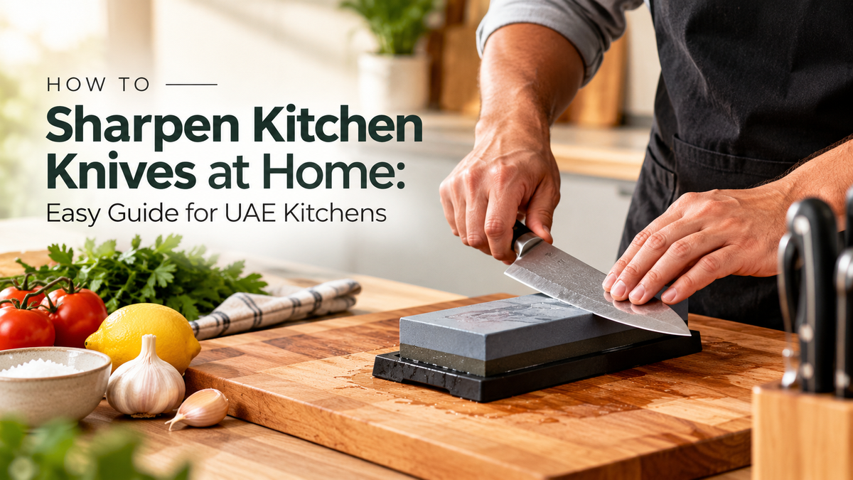 How to Sharpen Kitchen Knives at Home: Easy Guide for UAE Kitchens