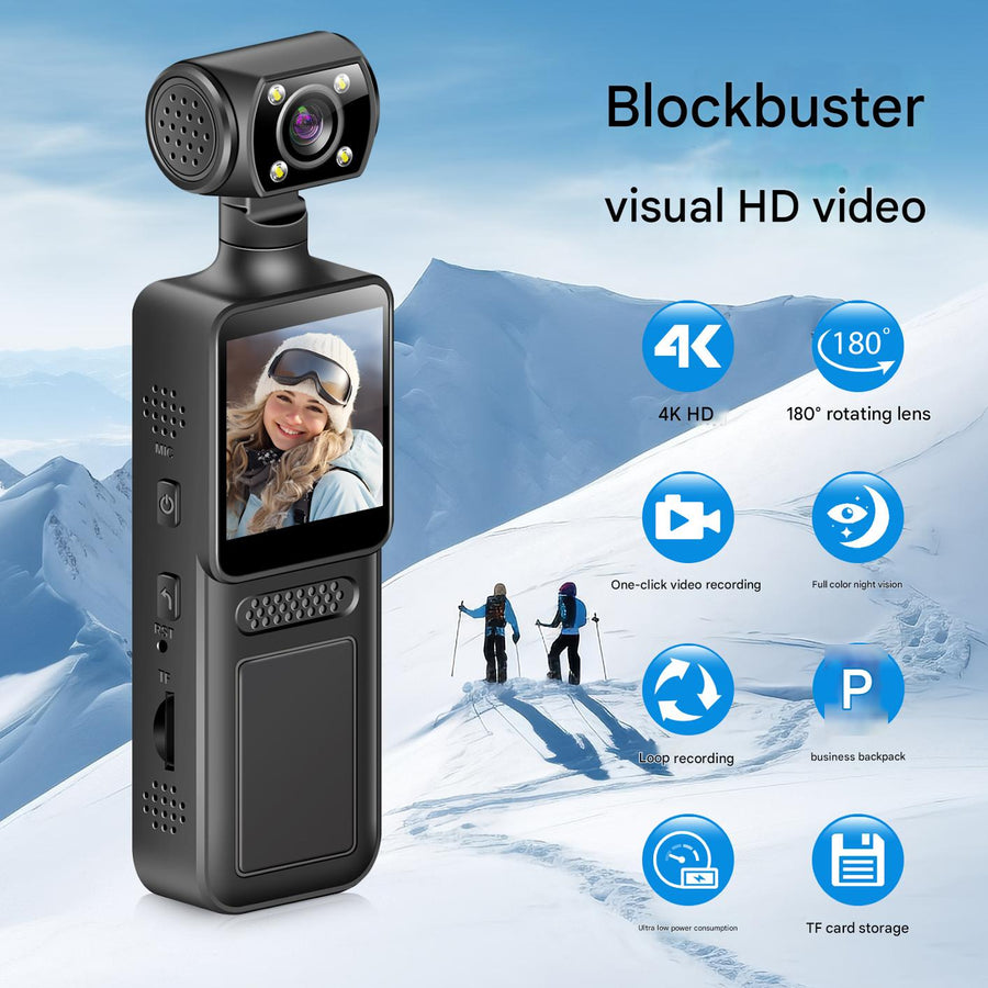 Mini 1080P Vlog Camera with Rotating Lens & 2" Screen