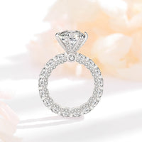 Damilla 4 Carat Moissanite Ring in s925 Sterling Silver