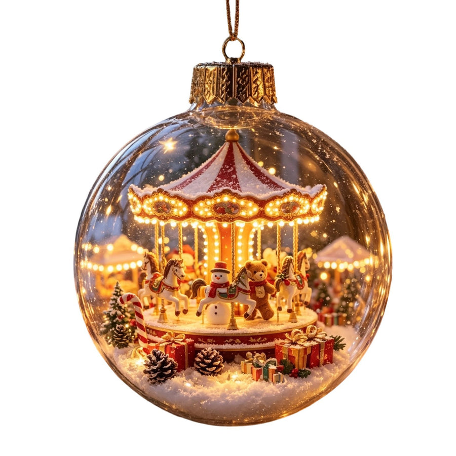 Custom Christmas Snowman Ornament
