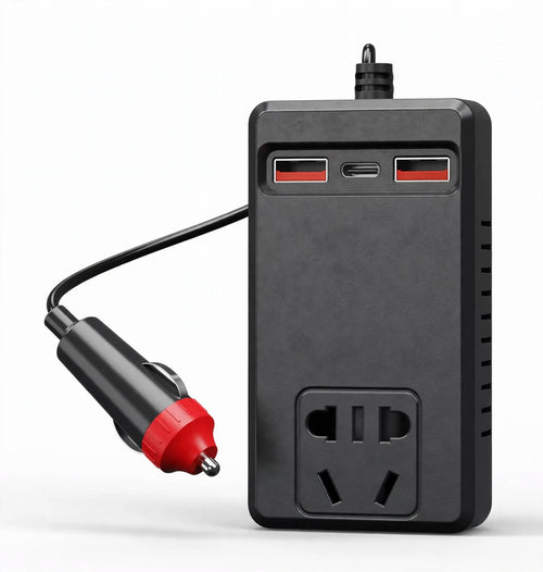 Smart Car Power Inverter with USB & Type-C Fast Charging