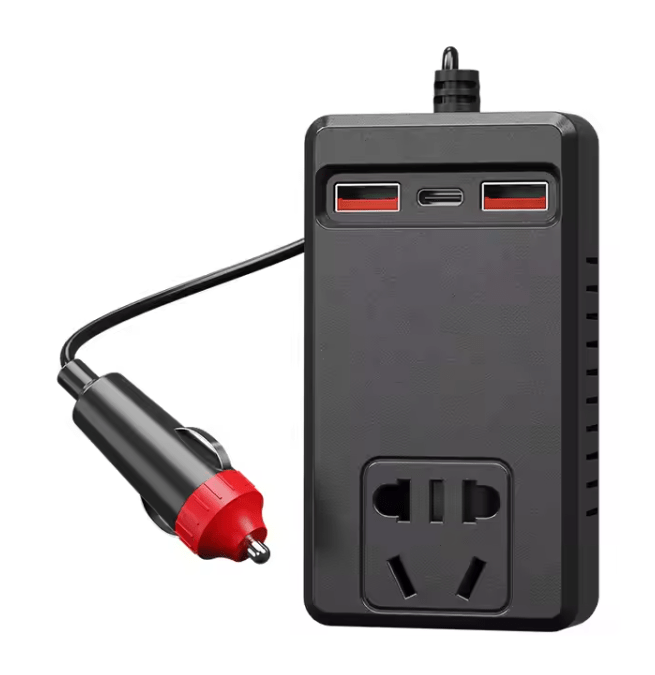 Smart Car Power Inverter with USB & Type-C Fast Charging