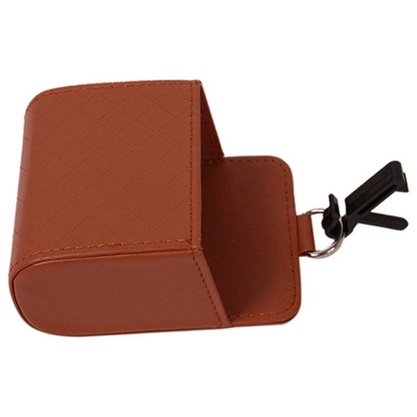 Car Air Vent Storage Box – Quilted Leather Look