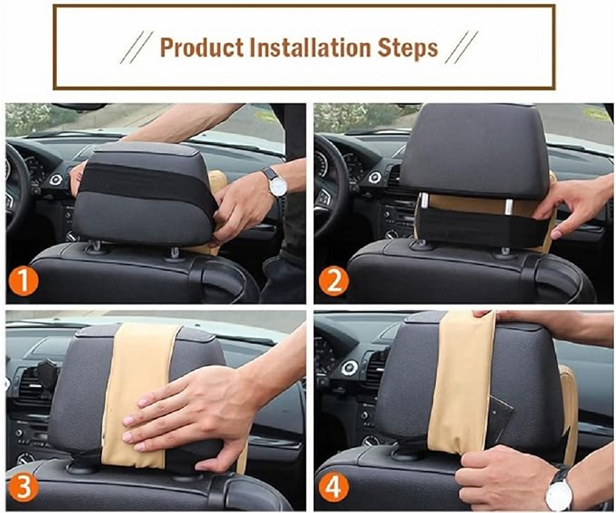 Memory Foam Car Neck Pillow – Headrest Support