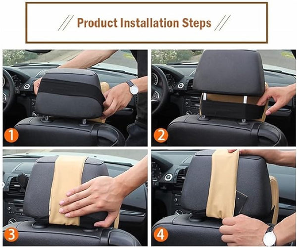 Memory Foam Car Neck Pillow – Headrest Support