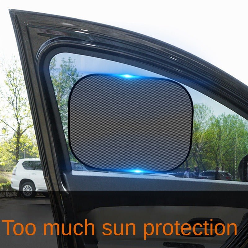 Retractable Windshield Sunshade – Electrostatic, No Suction Cups