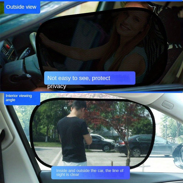 Retractable Windshield Sunshade – Electrostatic, No Suction Cups