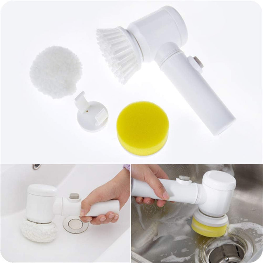 5-in-1 Electric Cleaning Brush – Cordless Scrubber
