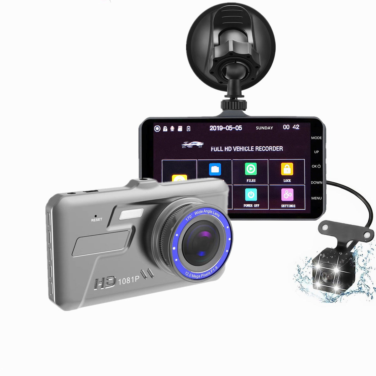Dual Dash Cam – Front & Rear HD Recording
