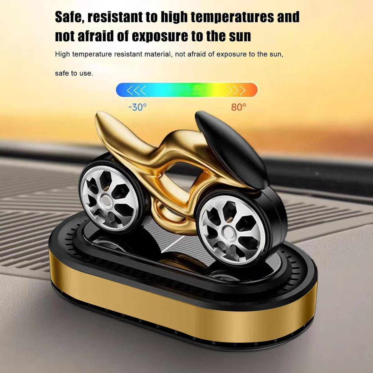 Solar Locomotive Car Air Freshener – Dashboard Ornament