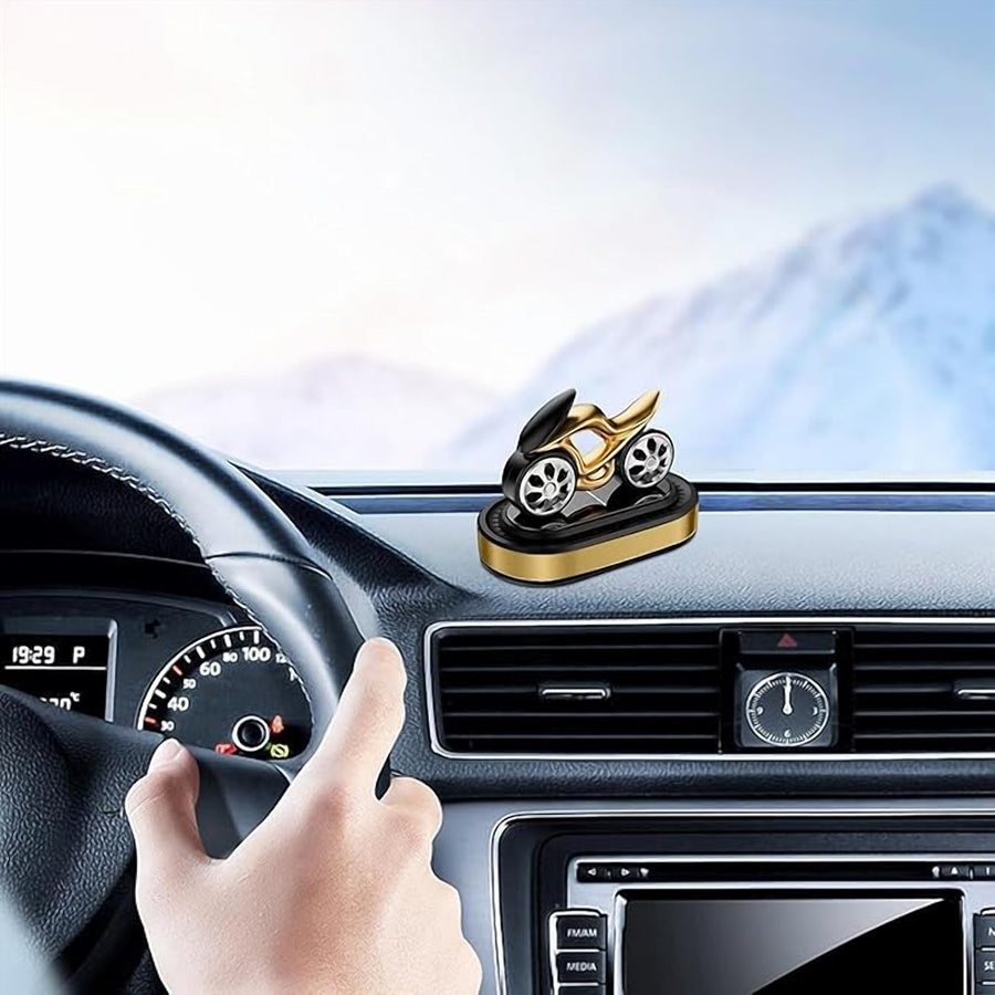 Solar Locomotive Car Air Freshener – Dashboard Ornament