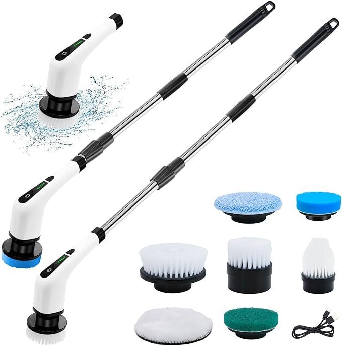 Extendable Electric Spin Scrubber – Up to 125 cm