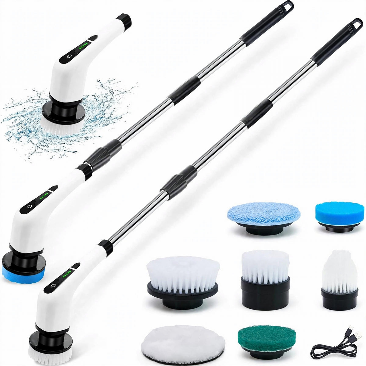 Extendable Electric Spin Scrubber – Up to 125 cm