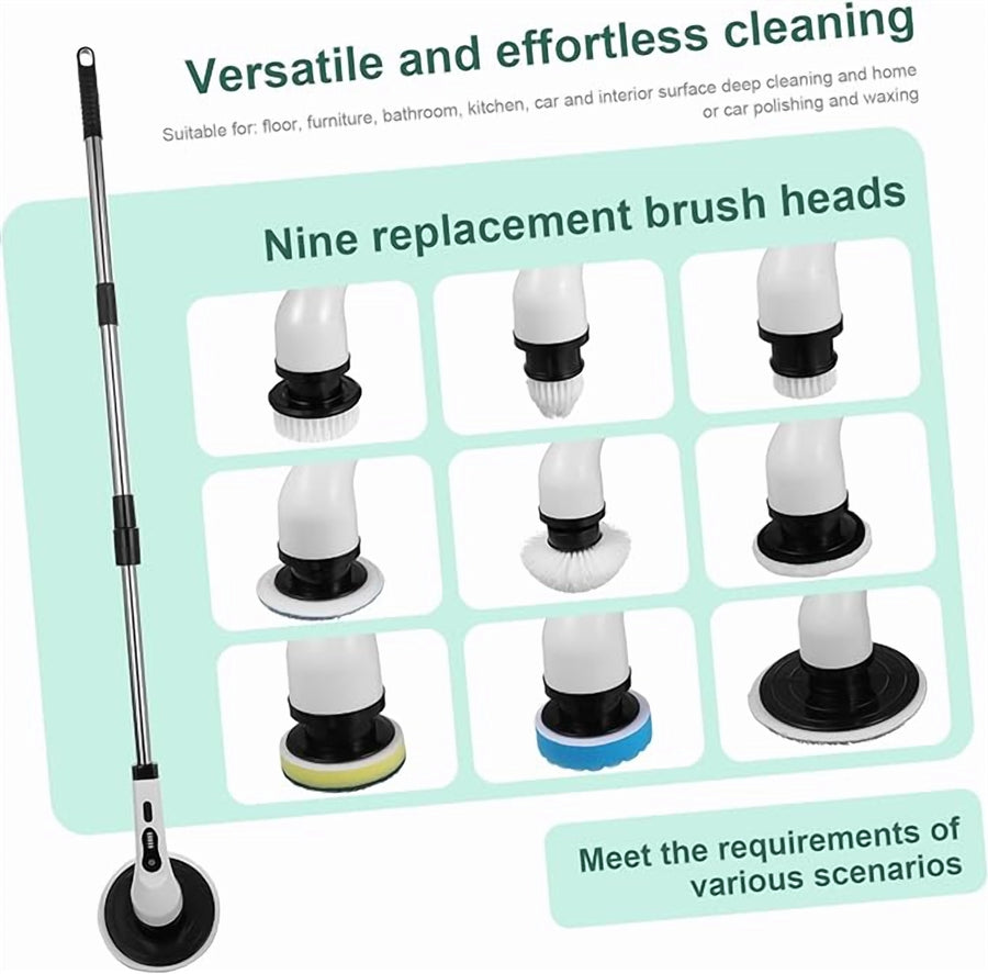Extendable Electric Spin Scrubber – Up to 125 cm