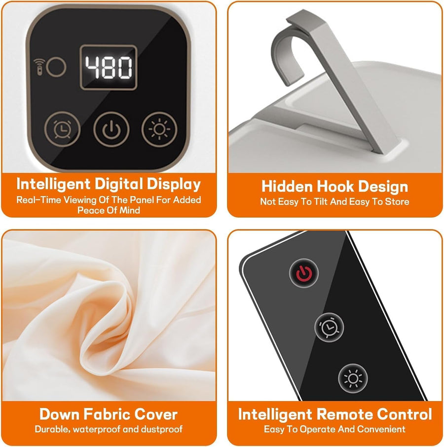Portable Electric Clothes Dryer – Foldable with Timer