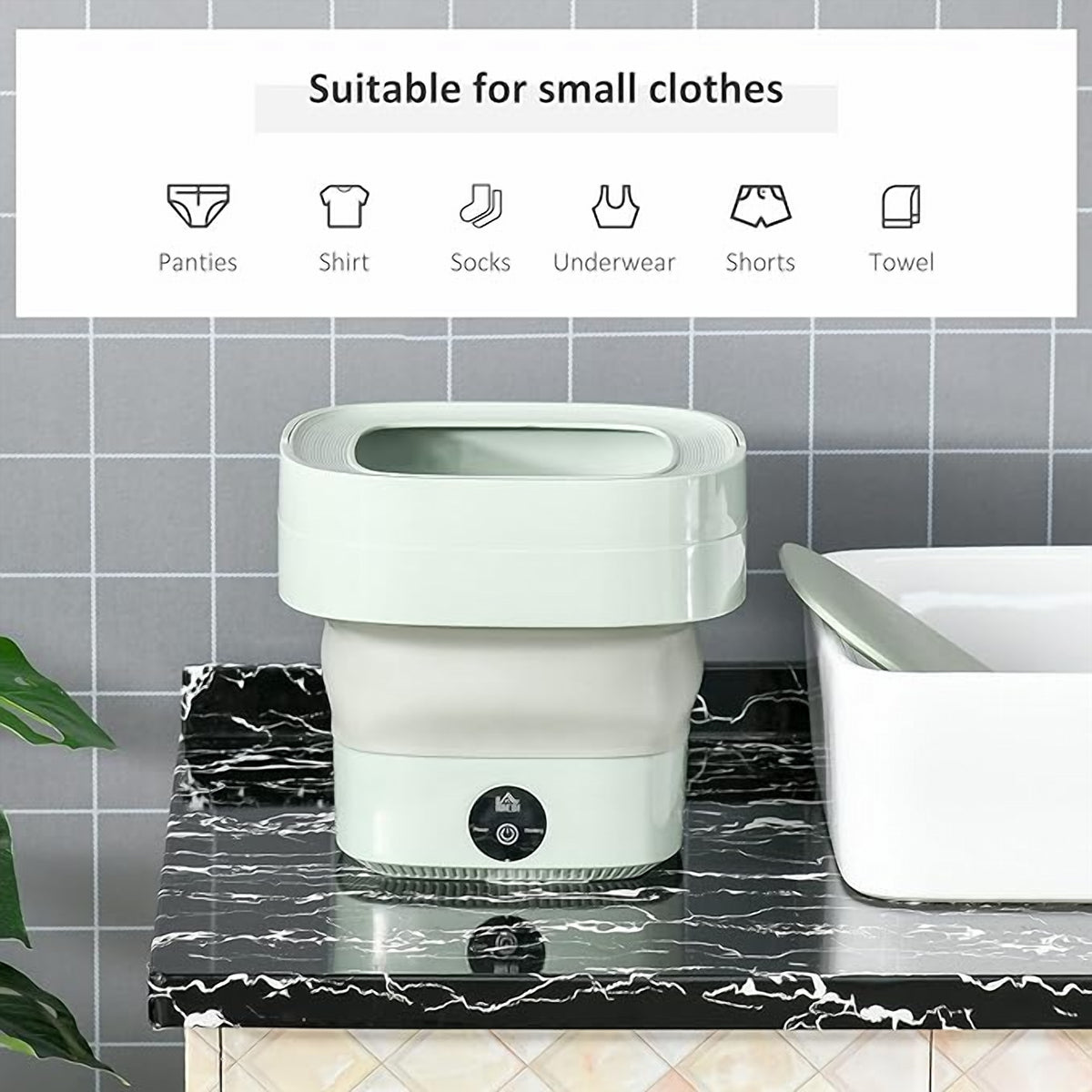 Foldable Mini Washing Machine – Portable