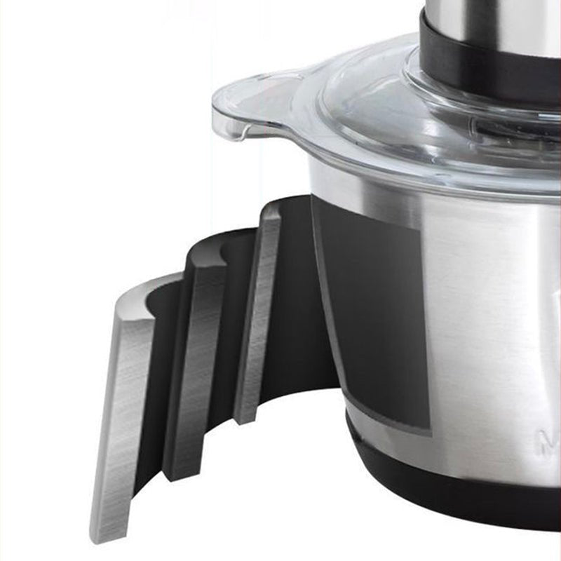 500W Electric Food Chopper – 2 Speeds, Stainless Steel