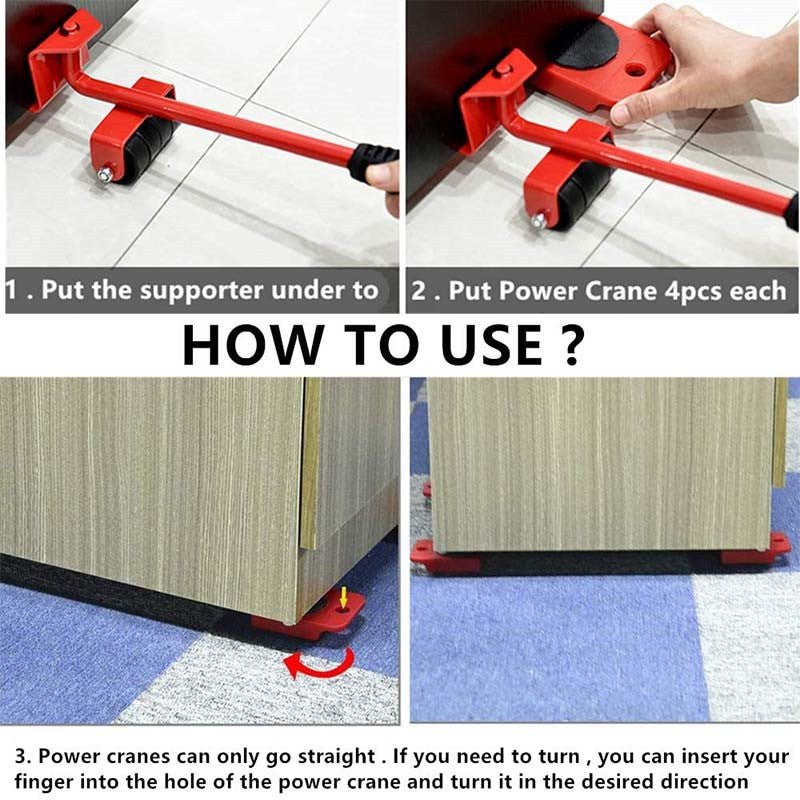Heavy-Duty Furniture Lifter & Mover Set – Up to 150 kg