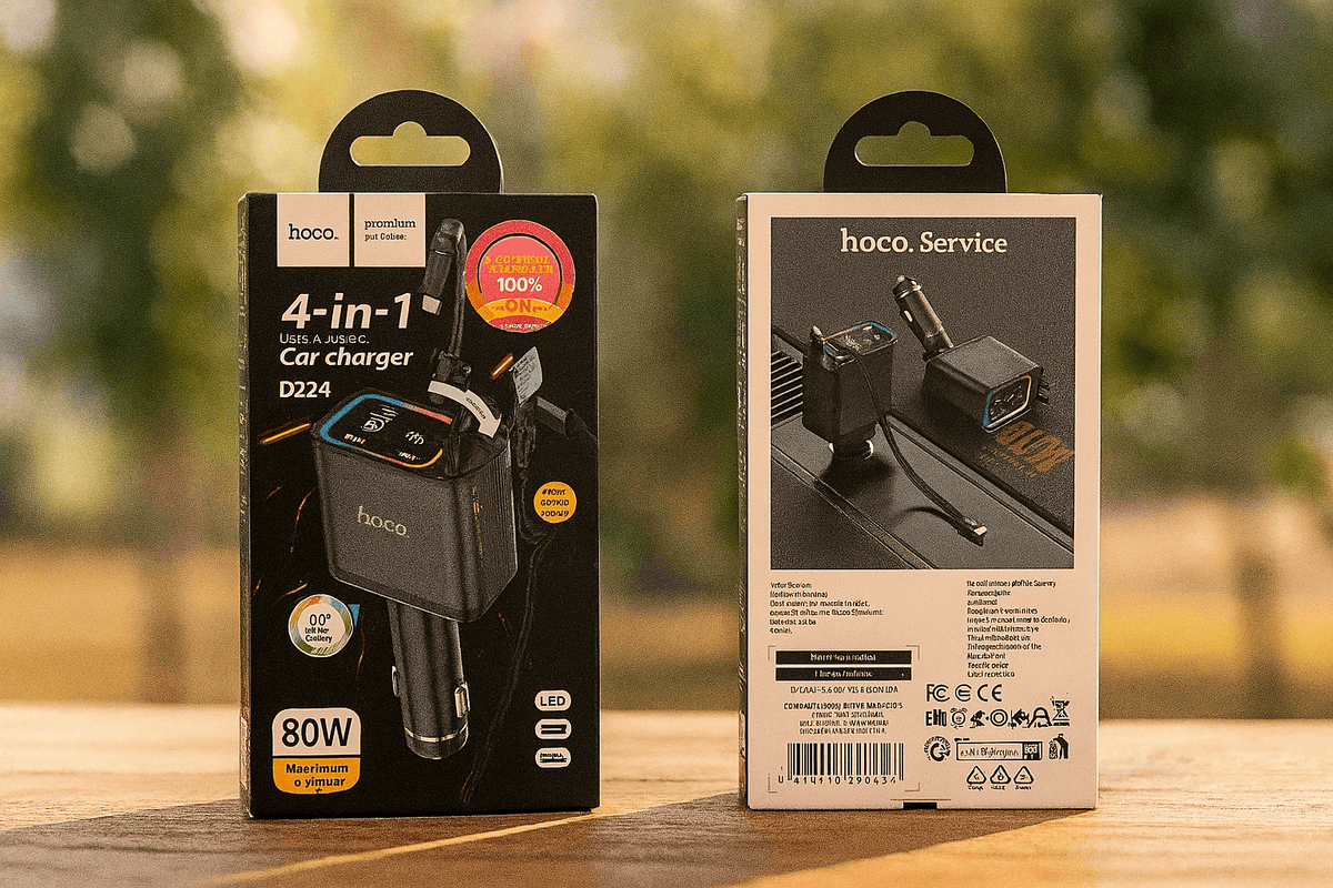 Hoco 4-in-1 Car Charger