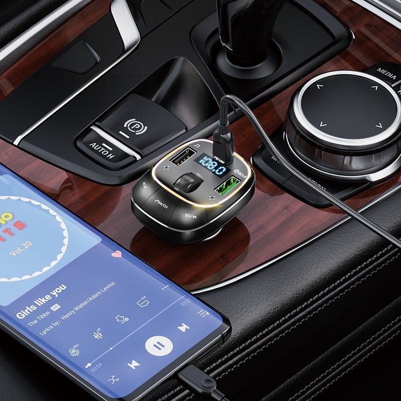 Hoco E76 Bluetooth FM Transmitter & Car Charger