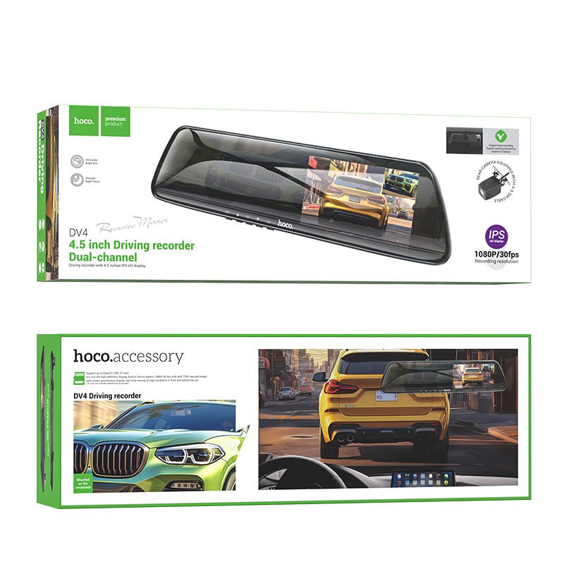 Hoco Rearview Mirror Driving Recorder (DV4)