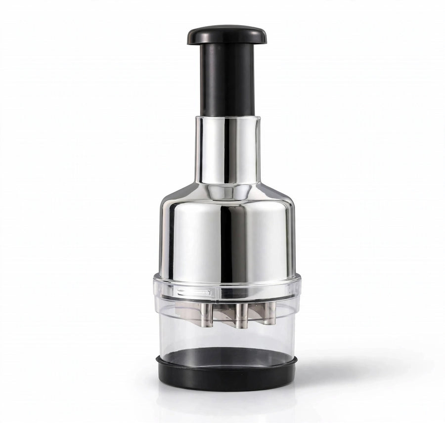 Manual Press Chopper for Onion & Garlic – Stainless Steel