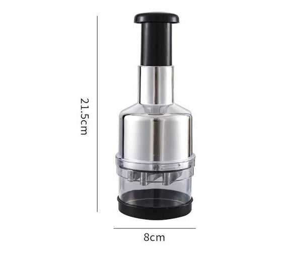 Manual Press Chopper for Onion & Garlic – Stainless Steel
