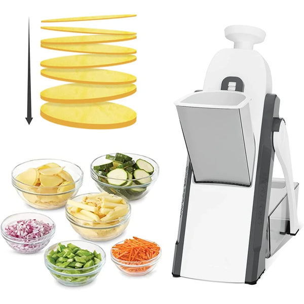 4-in-1 Safe Mandoline Slicer – Adjustable Thickness