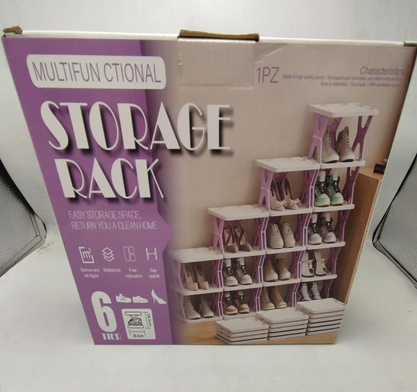 6-Tier Stackable Shoe & Storage Rack