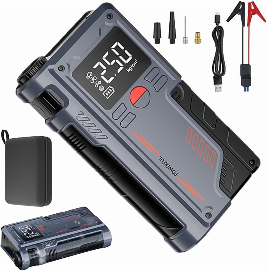 Car Jump Starter with Digital Display & LED Torch