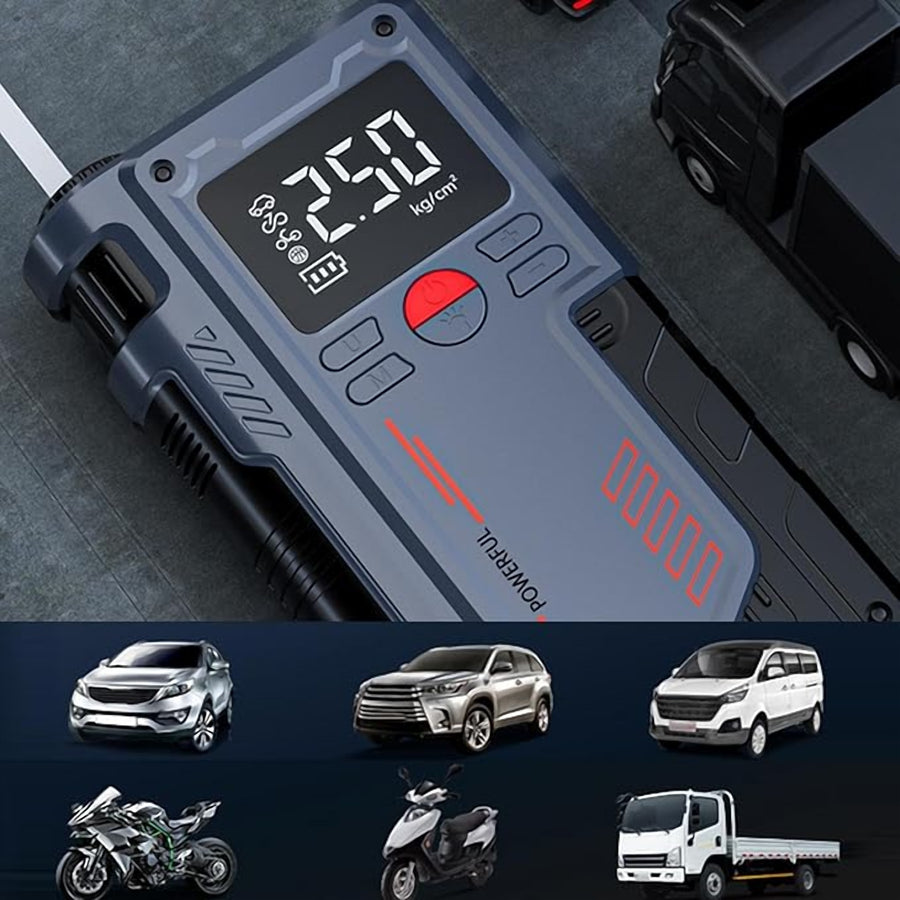 Car Jump Starter with Digital Display & LED Torch