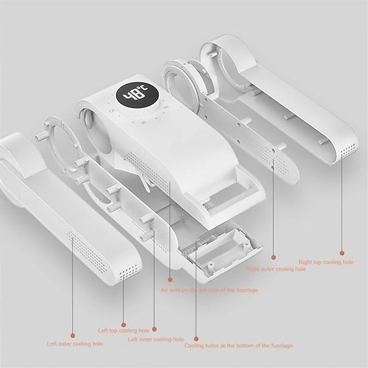 Foldable Electric Shoe Dryer with Timer