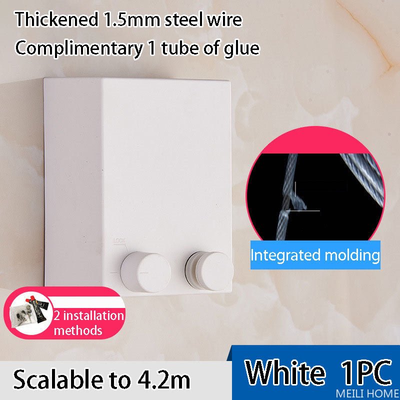 Retractable Indoor Clothesline – Extends to 4.2 m