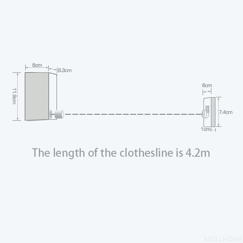 Retractable Indoor Clothesline – Extends to 4.2 m