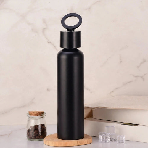 Insulated Water Bottle with Phone Holder Lid