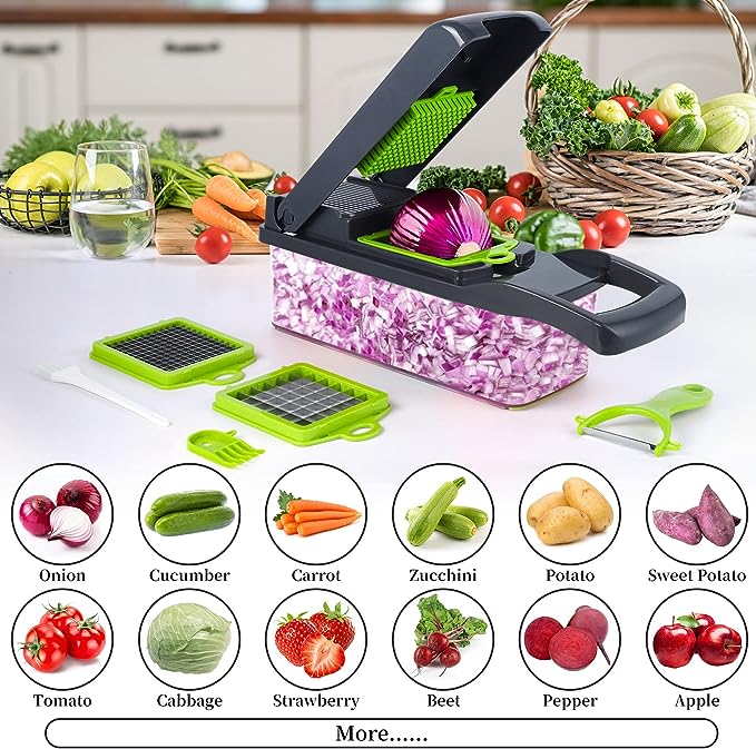 Vegetable Chopper & Slicer with Container