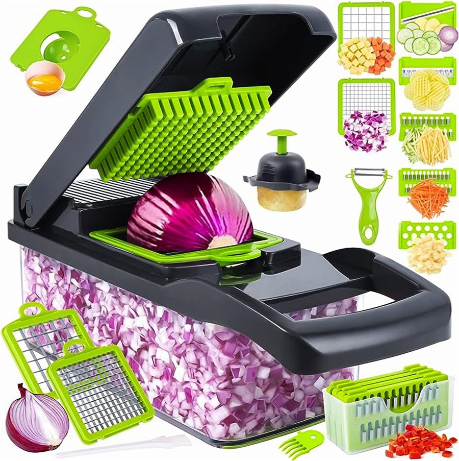 Vegetable Chopper & Slicer with Container