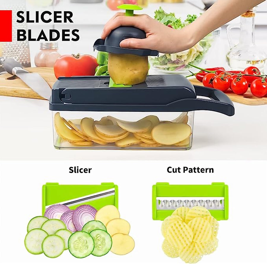 Vegetable Chopper & Slicer with Container