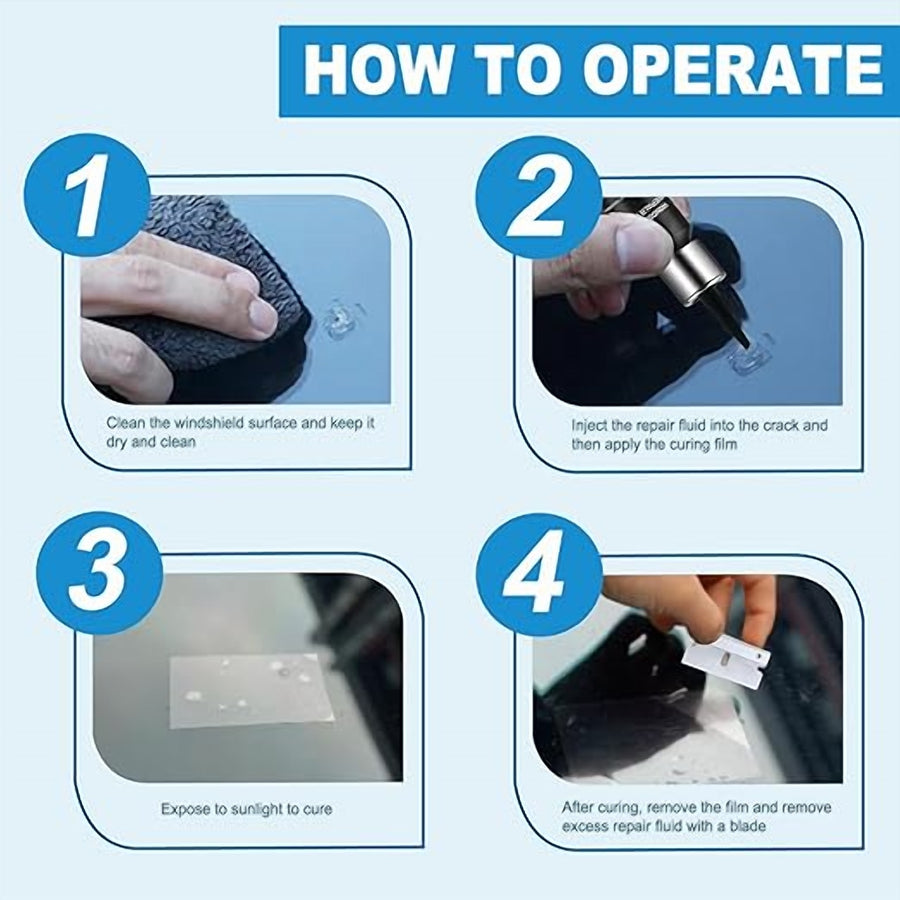Windshield Crack & Chip Repair Kit