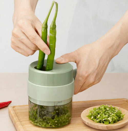 Mini Wireless Garlic & Food Chopper – USB Rechargeable